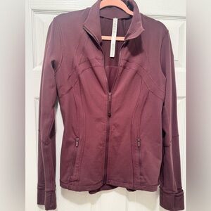 Lululemon Size 10 jacket plum color
